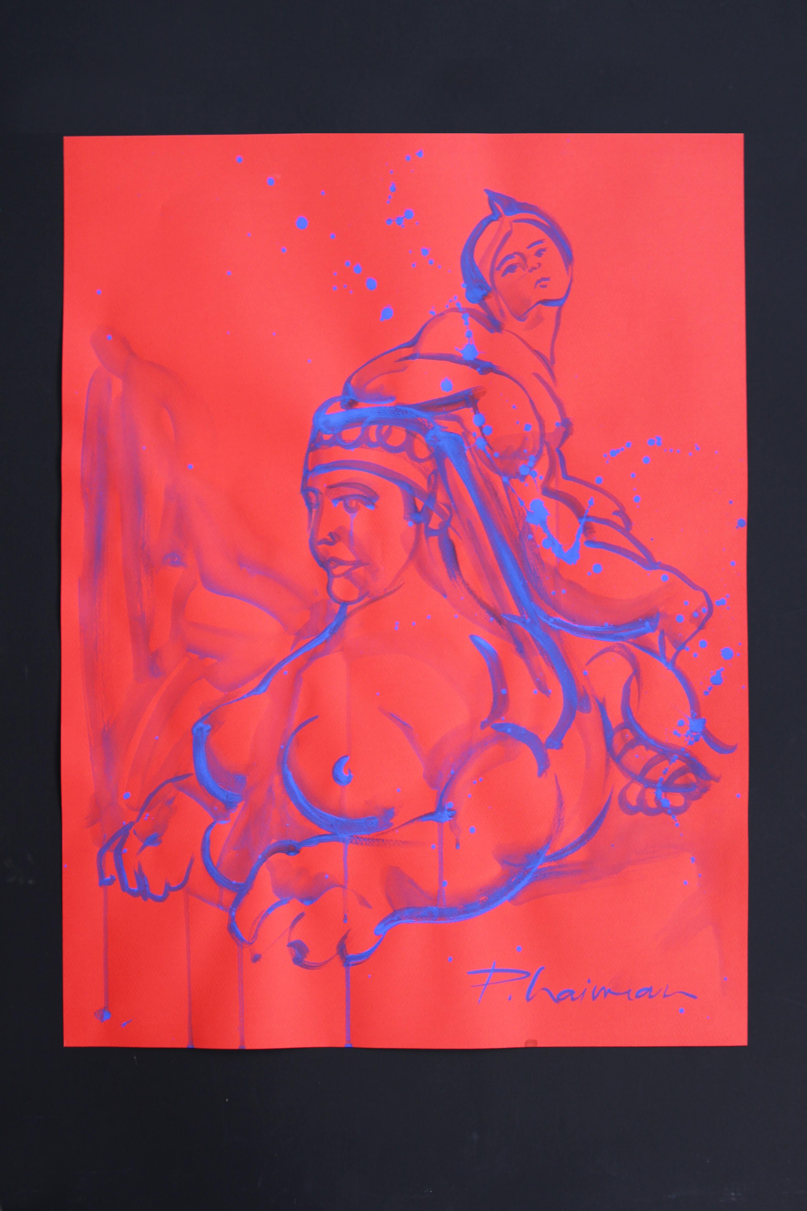 La Sfinge originale blu oltremare Neo Mitologia  da Paula Craioveanu in vendita 2
