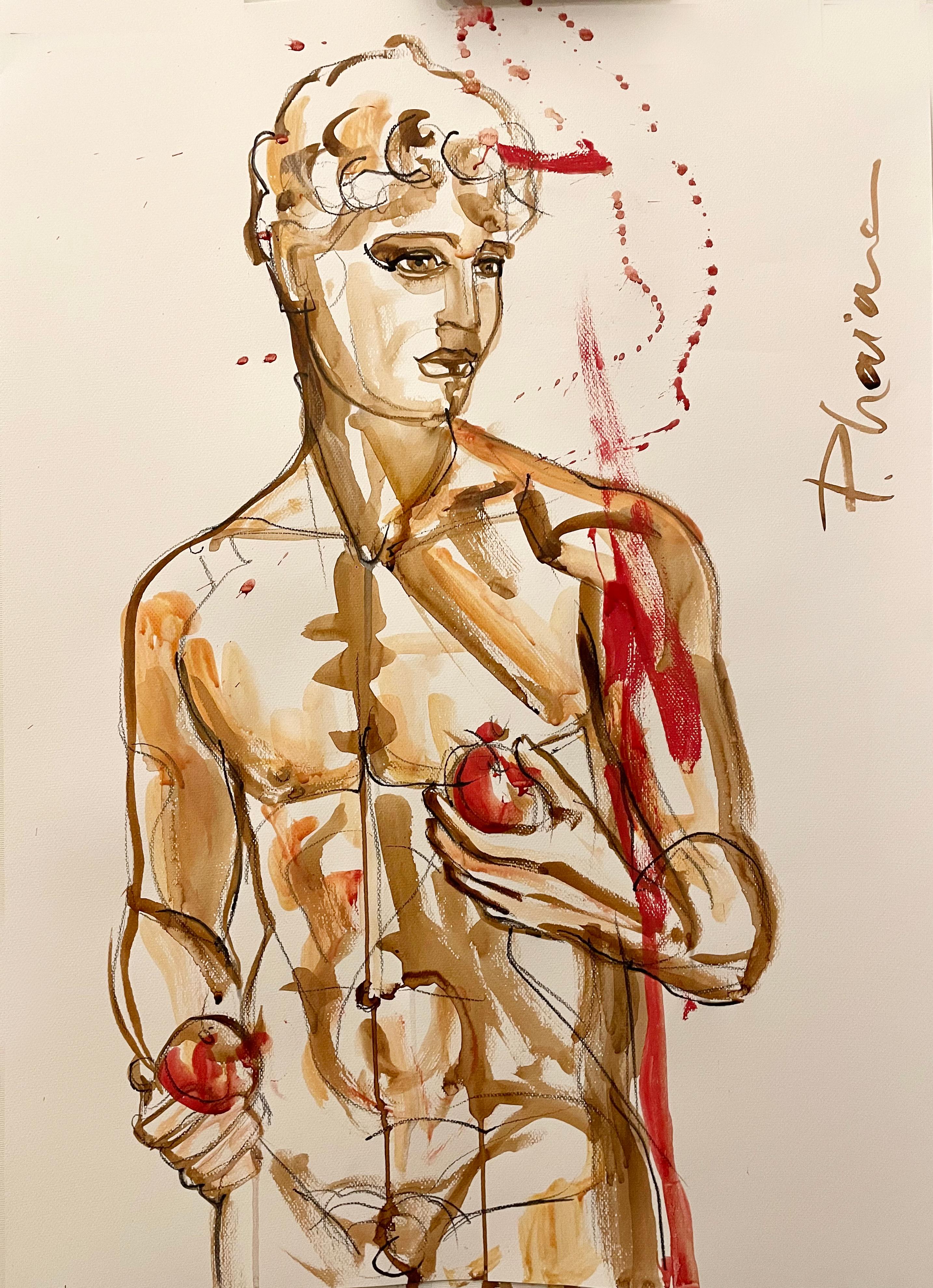 París con manzanas Neo Mitología  por Paula Craioveanu