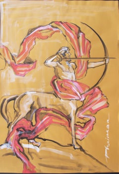 CENTAUR mitARCH – originale große Original-Kunstwerke von Paula Craioveanu – Neue Mythologie