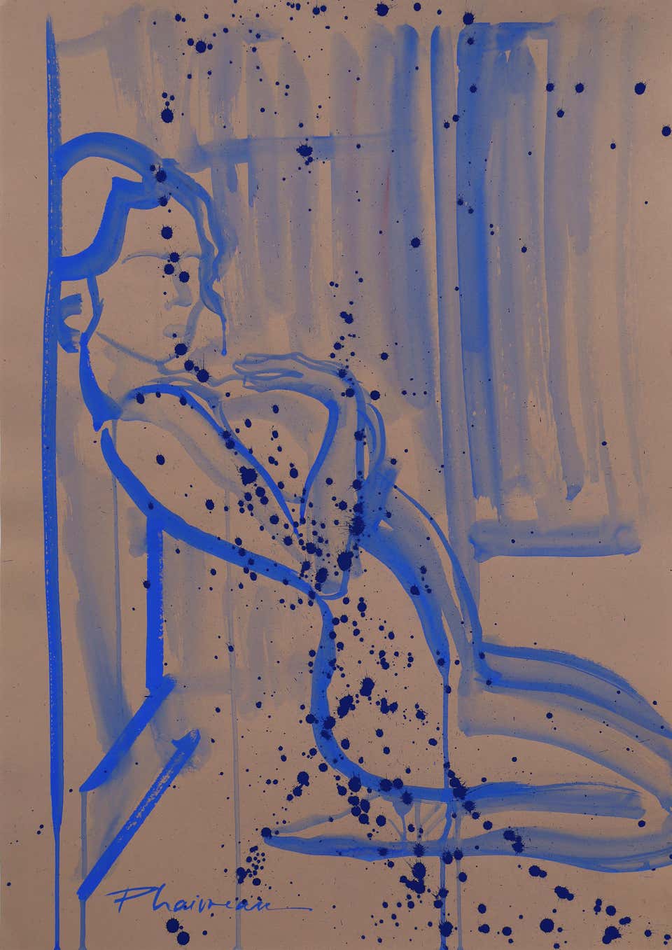 Paula Craioveanu - Pleasure Principle Tempera Pencil Charcoal Drawing ...
