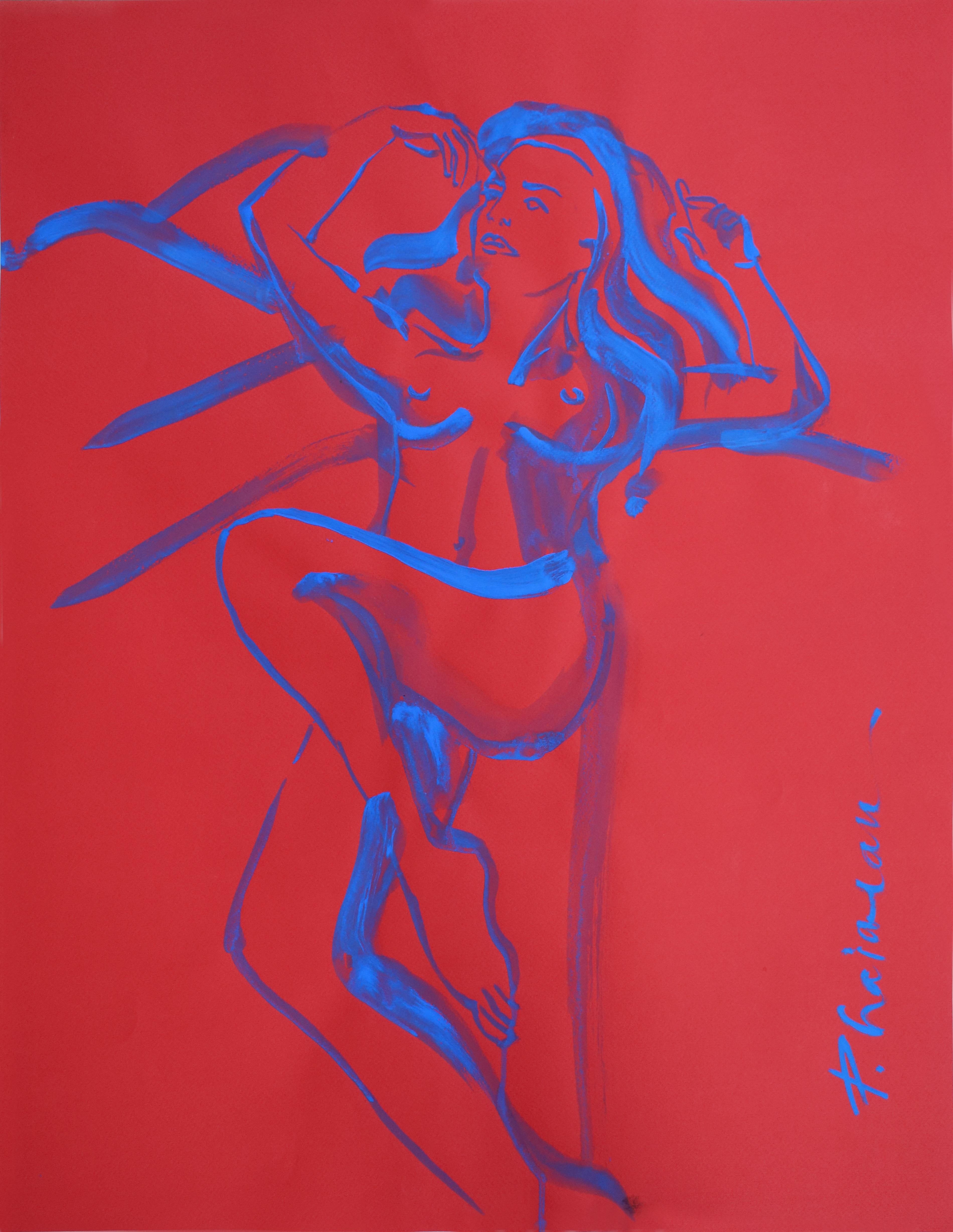 PLEASURE PRINCIPLE arte originale Paula Craioveanu Nudo ispirato a Matisse