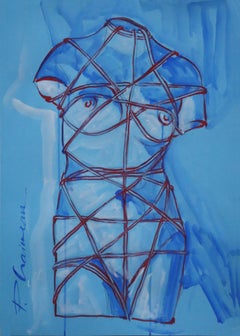 VENUS  RESTAUREE original art Paula Craioveanu Nude inspired by Man Ray