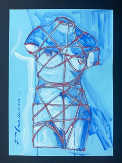VENUS  RESTAUREE original art Paula Craioveanu Nude inspired by Man Ray