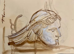 Disegni a olio e acquerelli