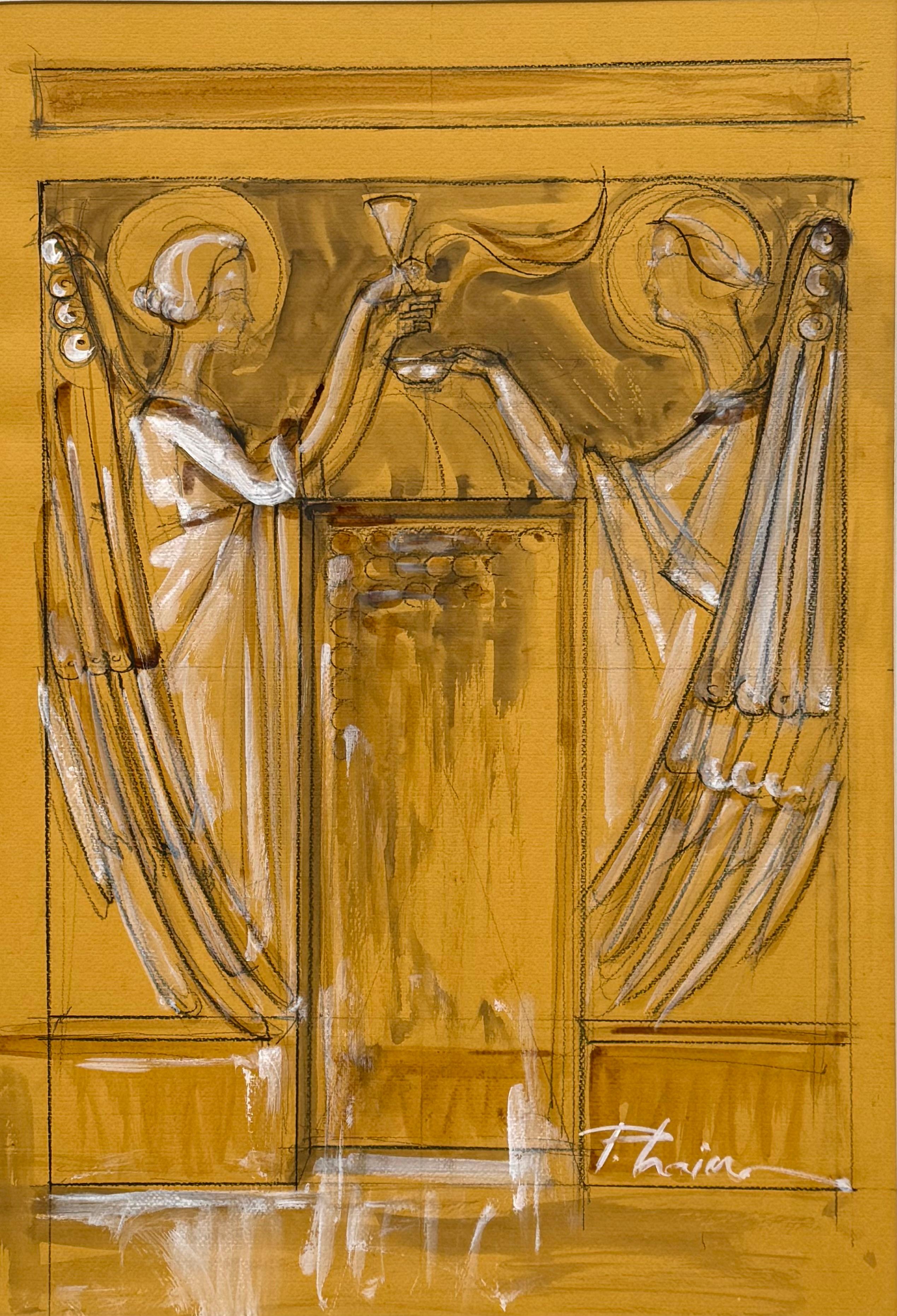 GUARDED by ANGELS by Paula Craioveanu - original art