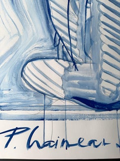 Eau et feu - grand nu original de Paula Craioveanu 39x27.5in