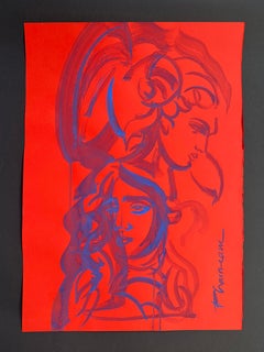 Medusa und Perseus Original Kunst Paula Craioveanu Neo Mythologie