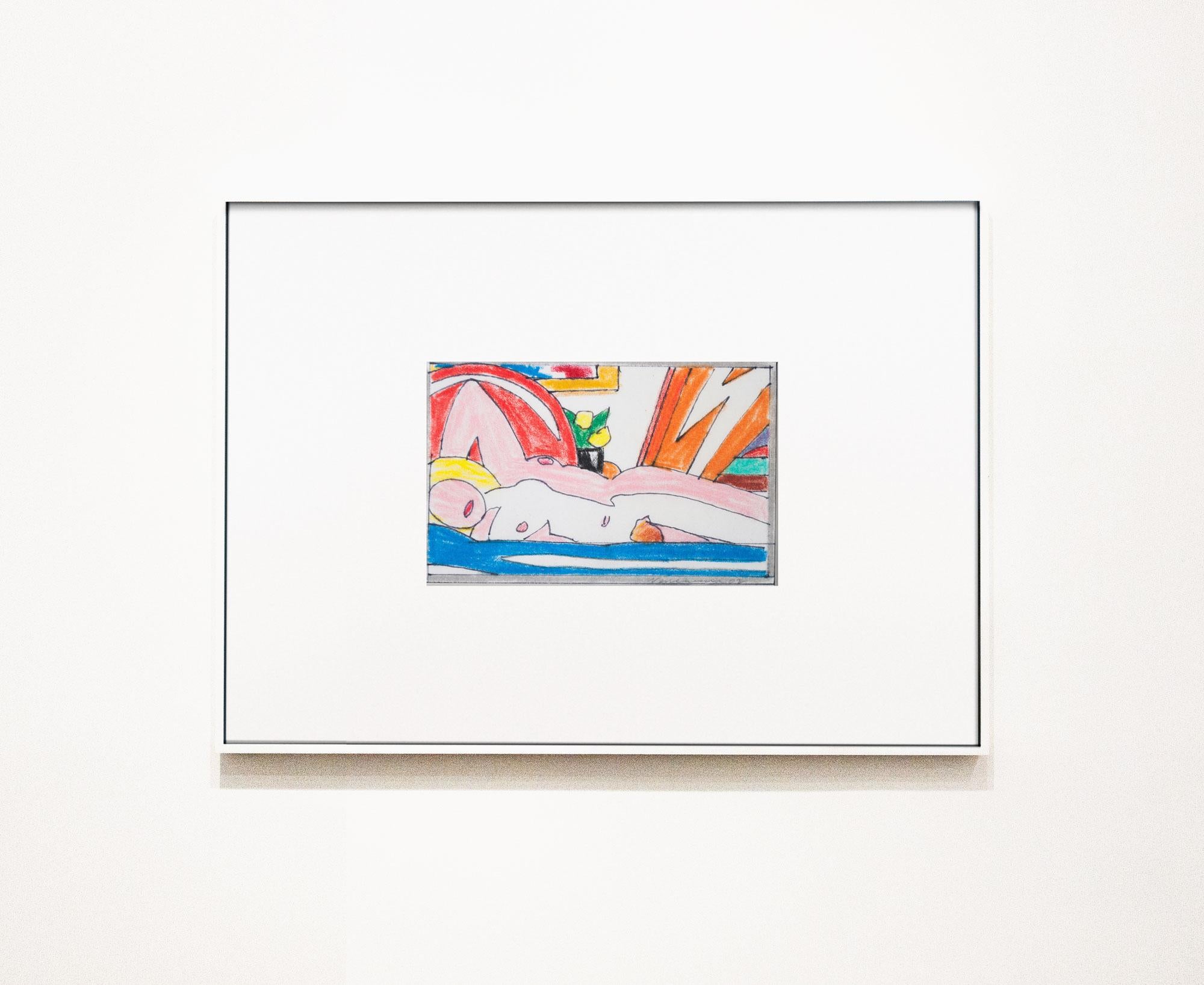 Study for Sunset Nude with Abstract Painting (Lying on Side) - Art by Tom Wesselmann