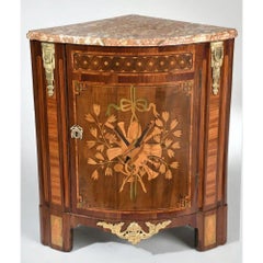 Birckle J. Beautiful Louis XVI corner cupboard