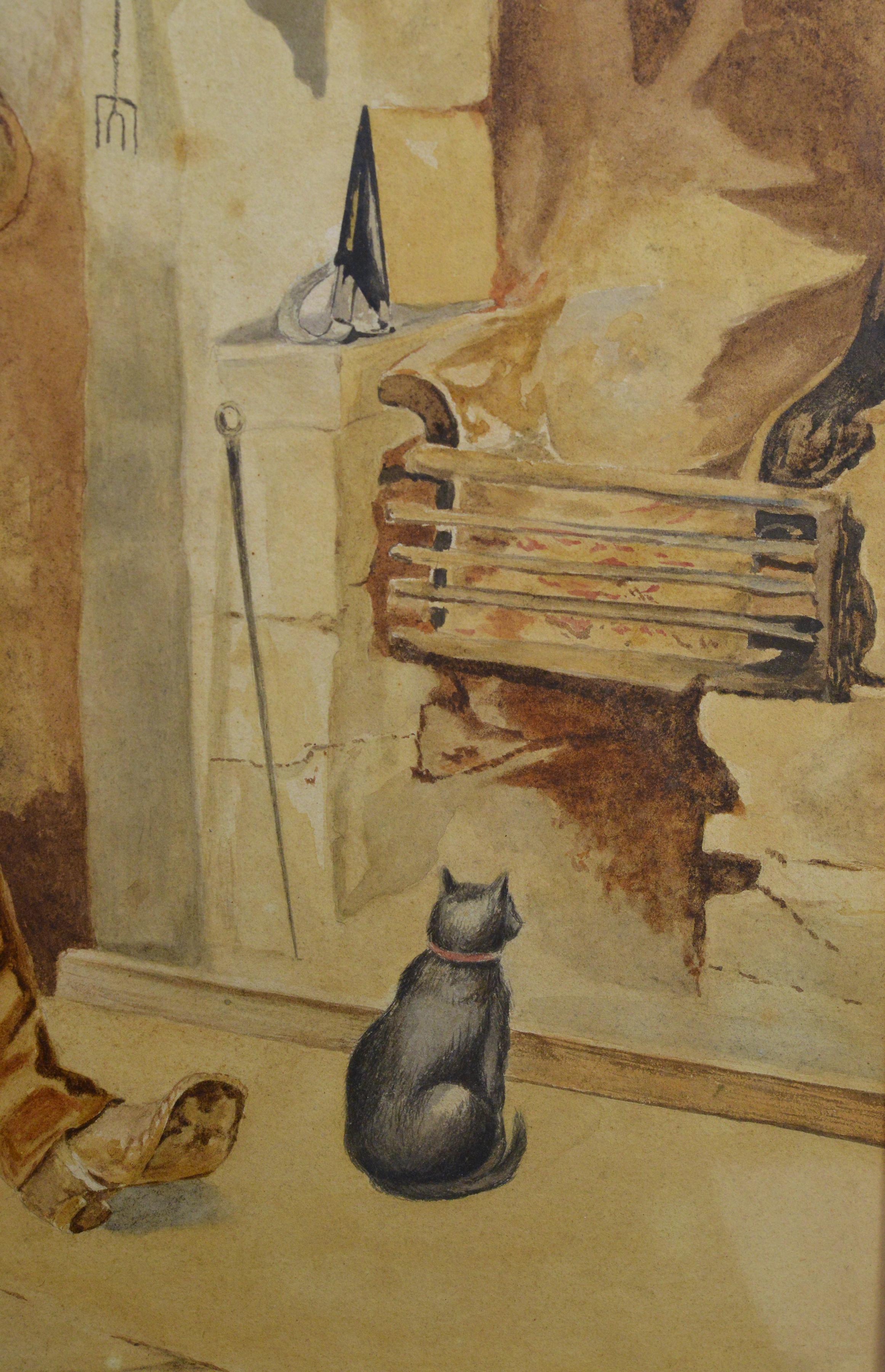 Painting is titled “Paddy’s Dilemma