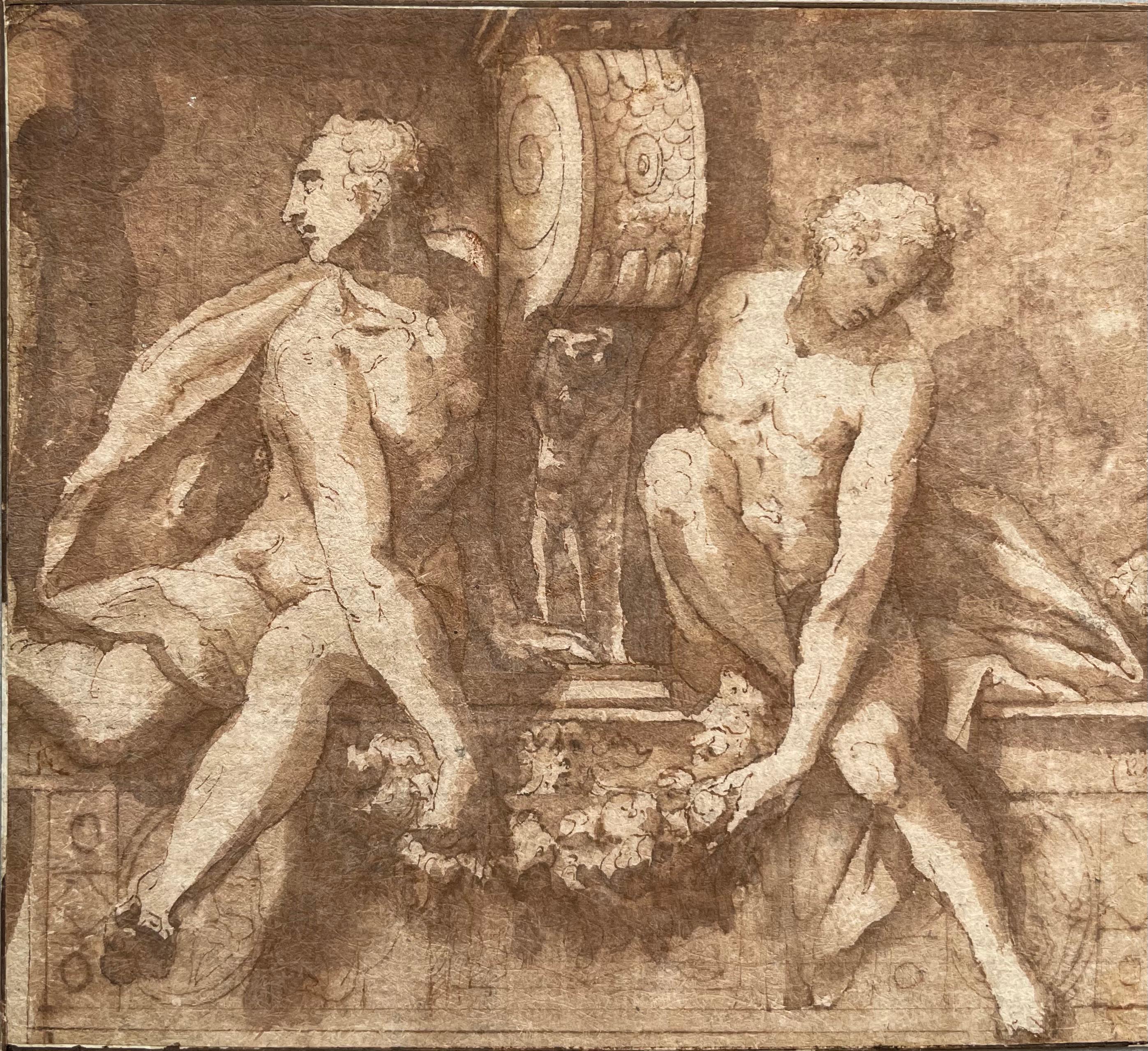 Francesco Penni Figurative Art - Study for a fresco