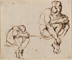 Antique Studies of seated figures