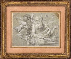 Saint Jérôme et l'ange, d'après Simon Vouet
