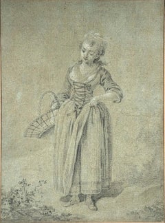 Young Girl with a Basket