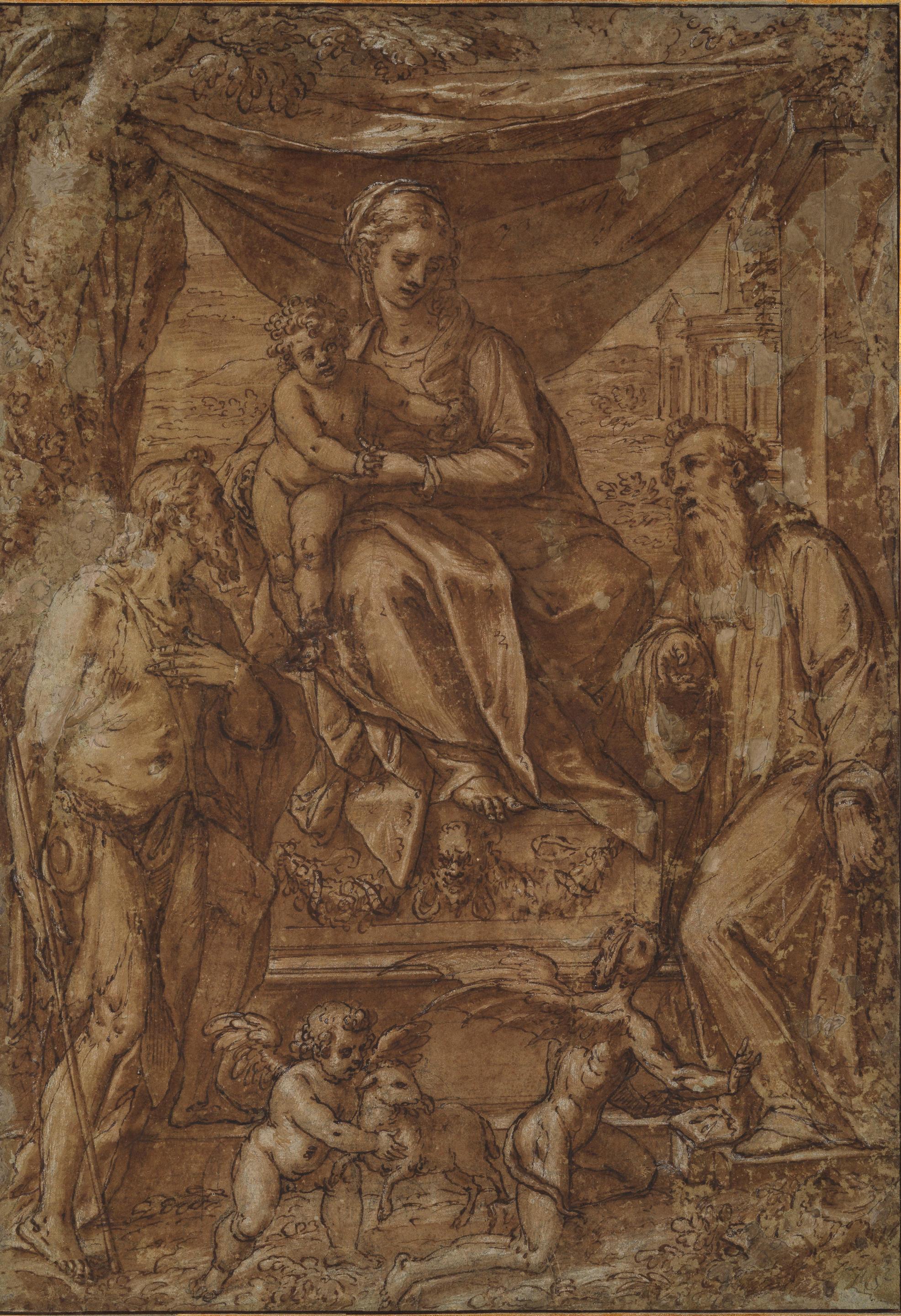 Virgin and Child with Saint John the Baptist and Saint Jerome