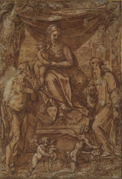 La Virgen y el Niño con San Juan Bautista y San Jerónimo