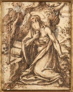 Saint Jerome Praying, with a Landscape in the Background