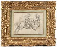 Study of a Horseman Charging His Opponent