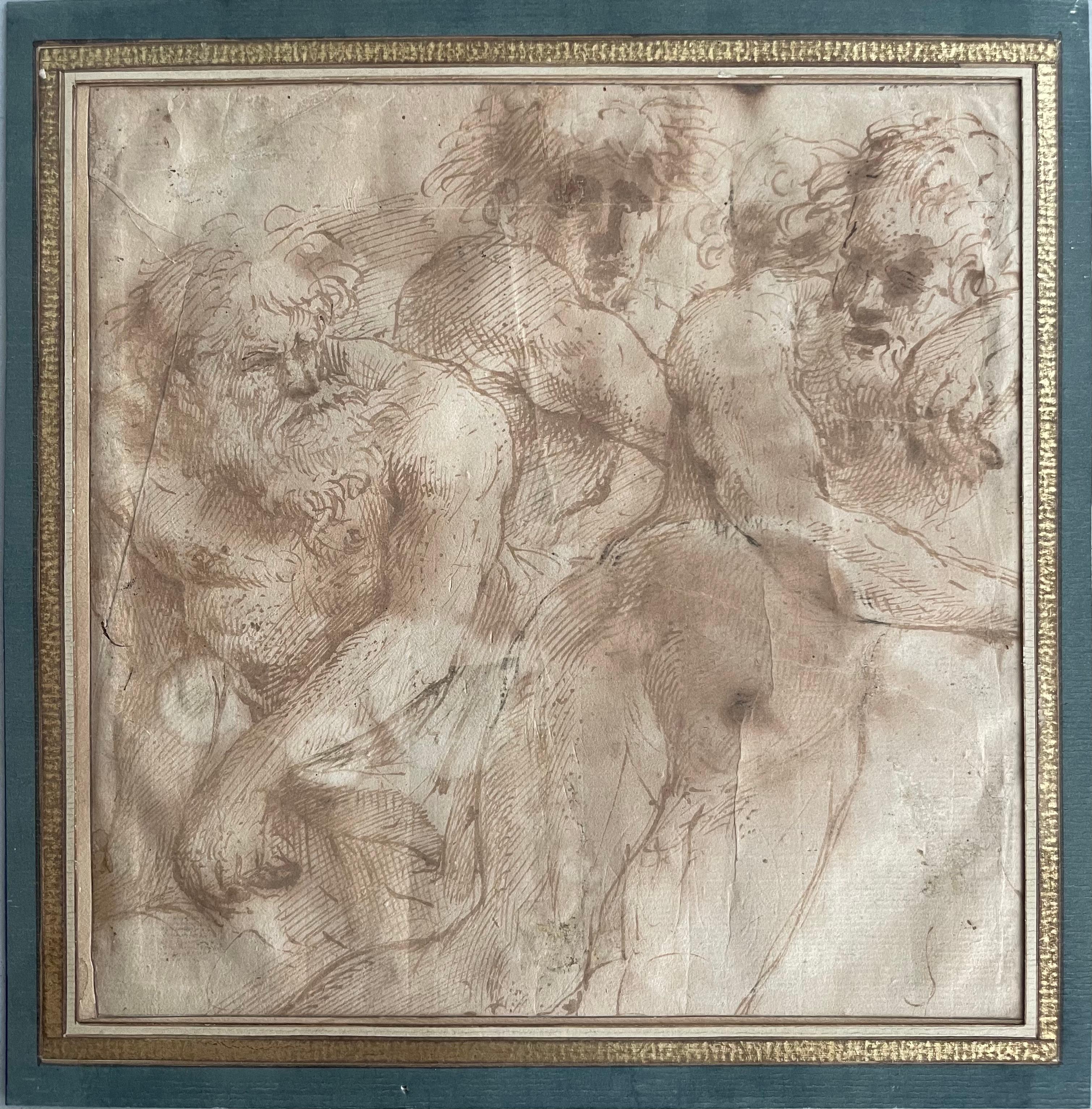 Unknown Nude - Italian School, 16th Century, Study of figures