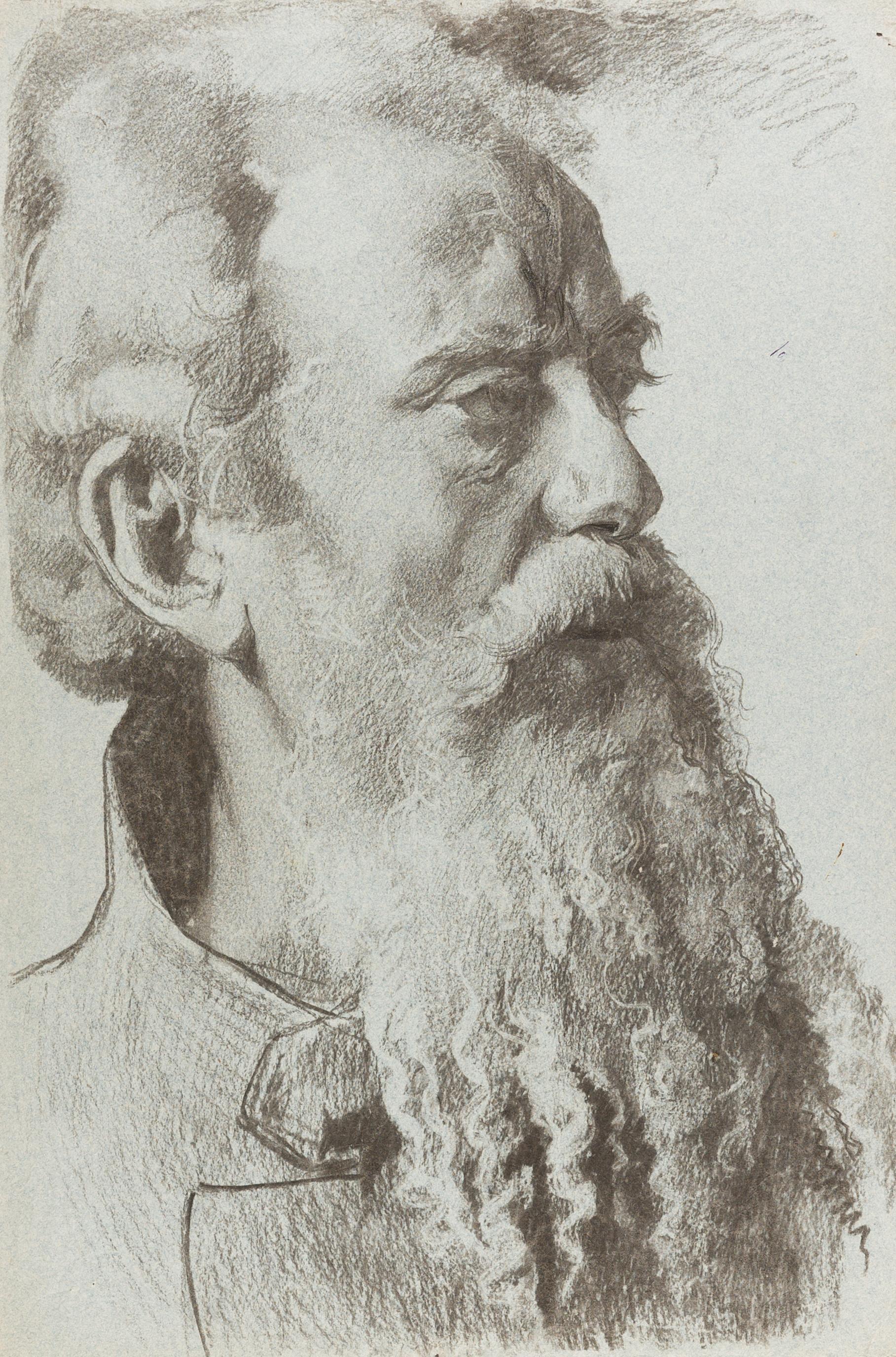 Men Portrait Drawings and Watercolors