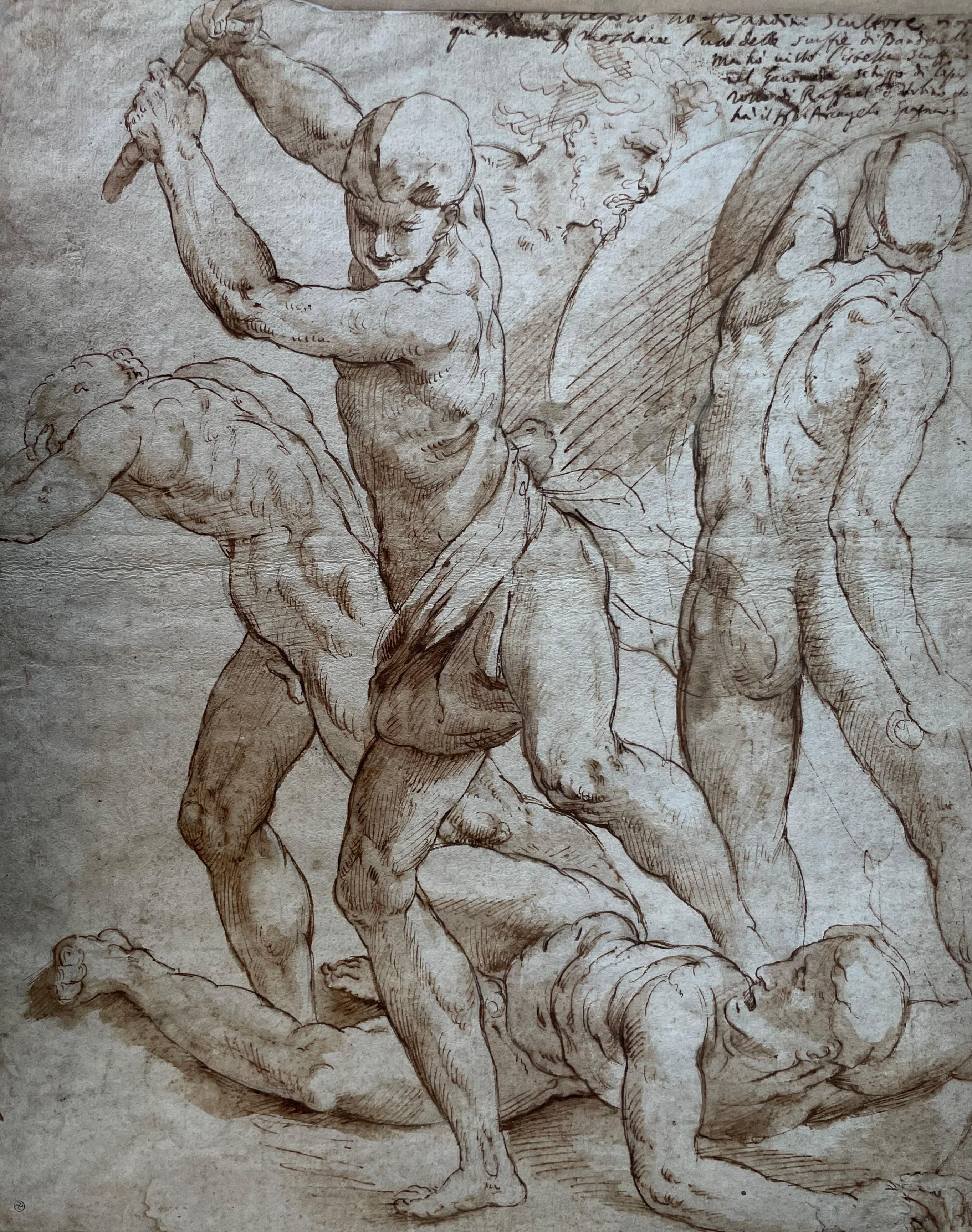 Jacopo Zanguidi Dit Bertoja (1544 - 1574) - Important dessin du 16ème siècle - Art de Jacopo Zanguidi BERTOJA