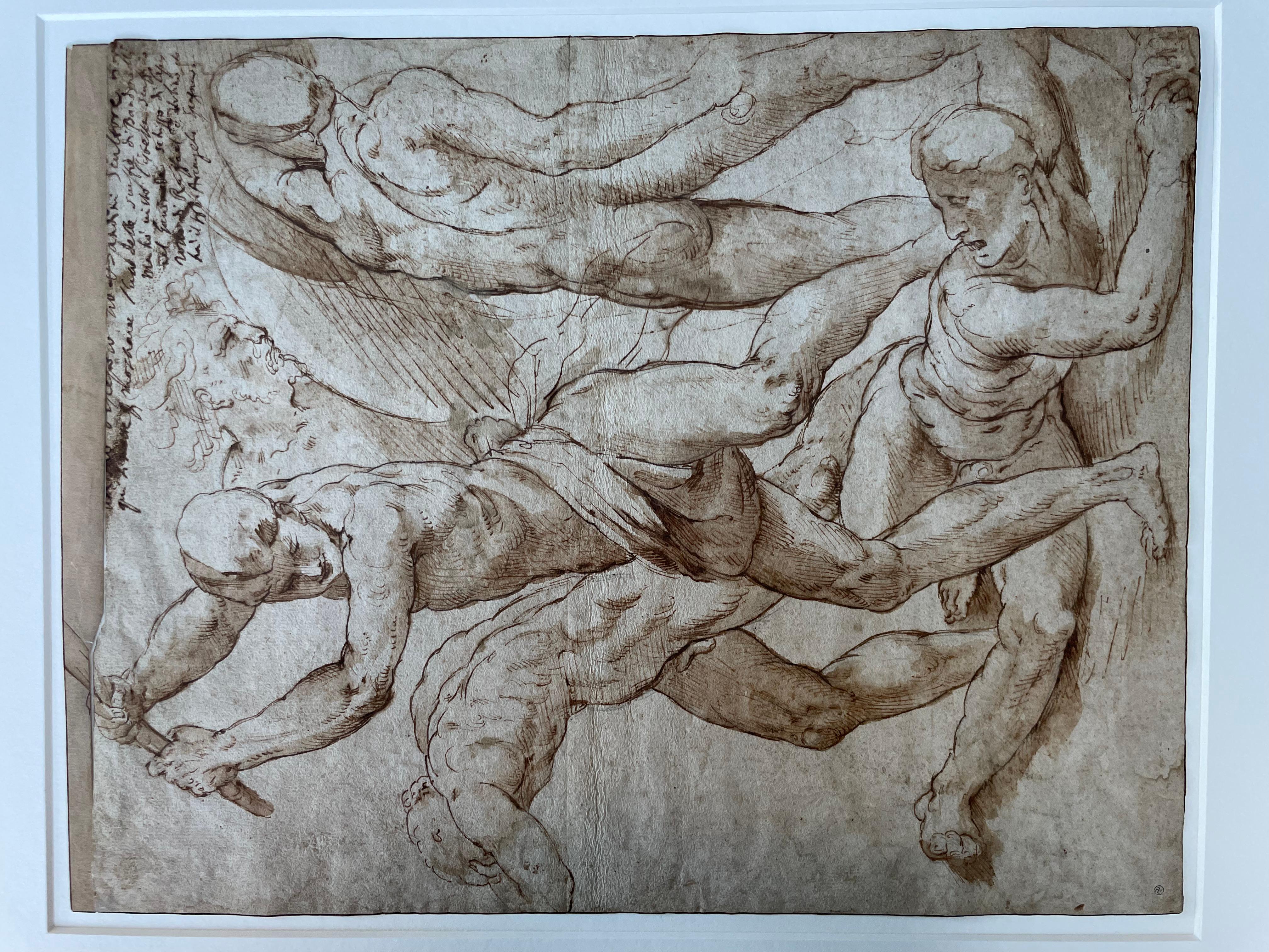 Jacopo Zanguidi Dit Bertoja (1544 - 1574) - Important 16th Century Drawing - Renaissance Art by Jacopo Zanguidi BERTOJA