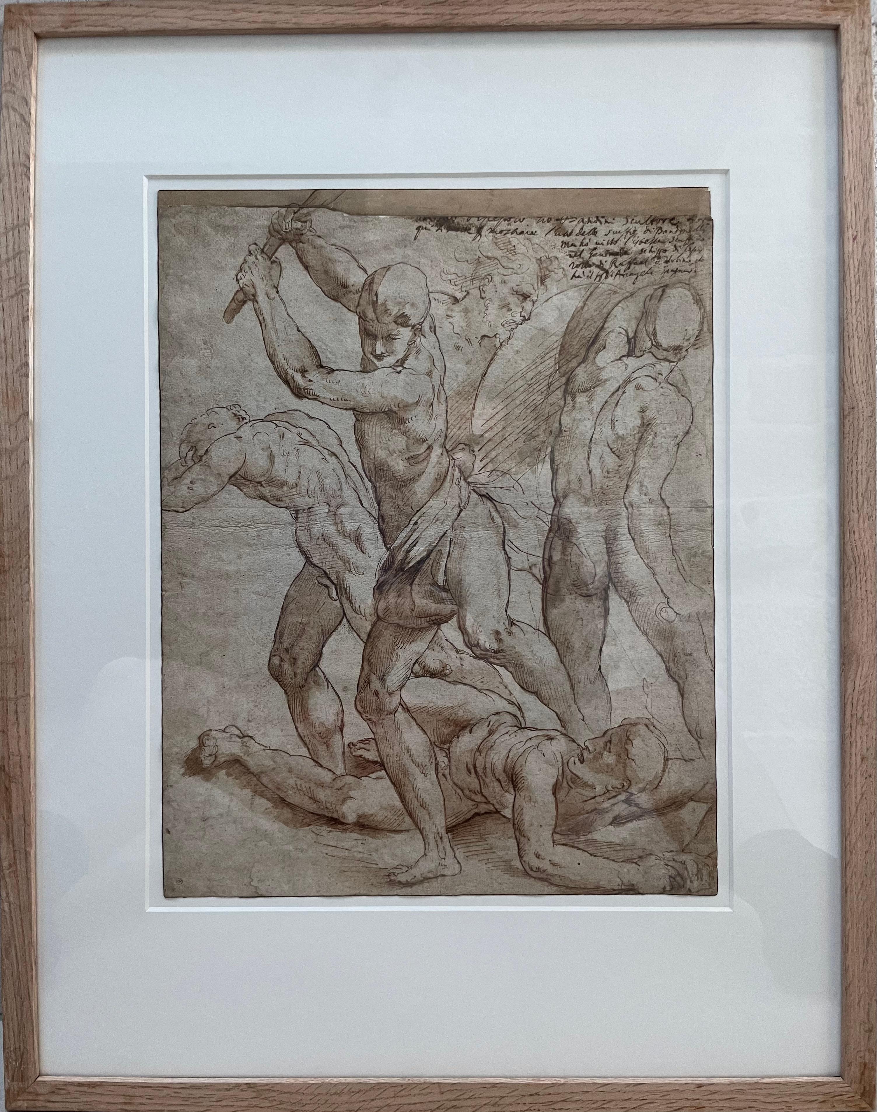 Jacopo Zanguidi Dit Bertoja (1544 - 1574) - Important dessin du 16ème siècle en vente 3