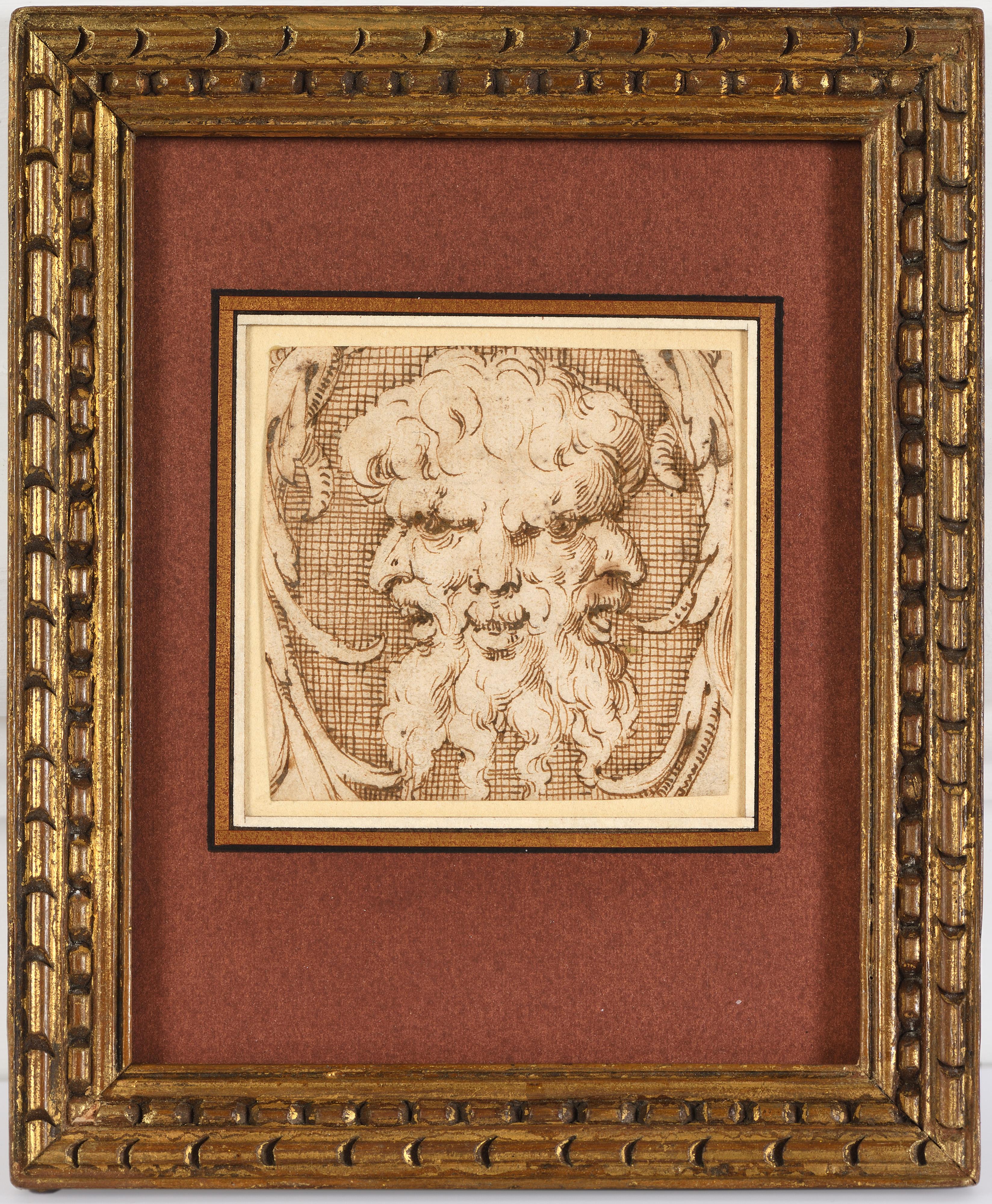 A fantasy head composed of three bearded faces - Art by Girolamo Mirola