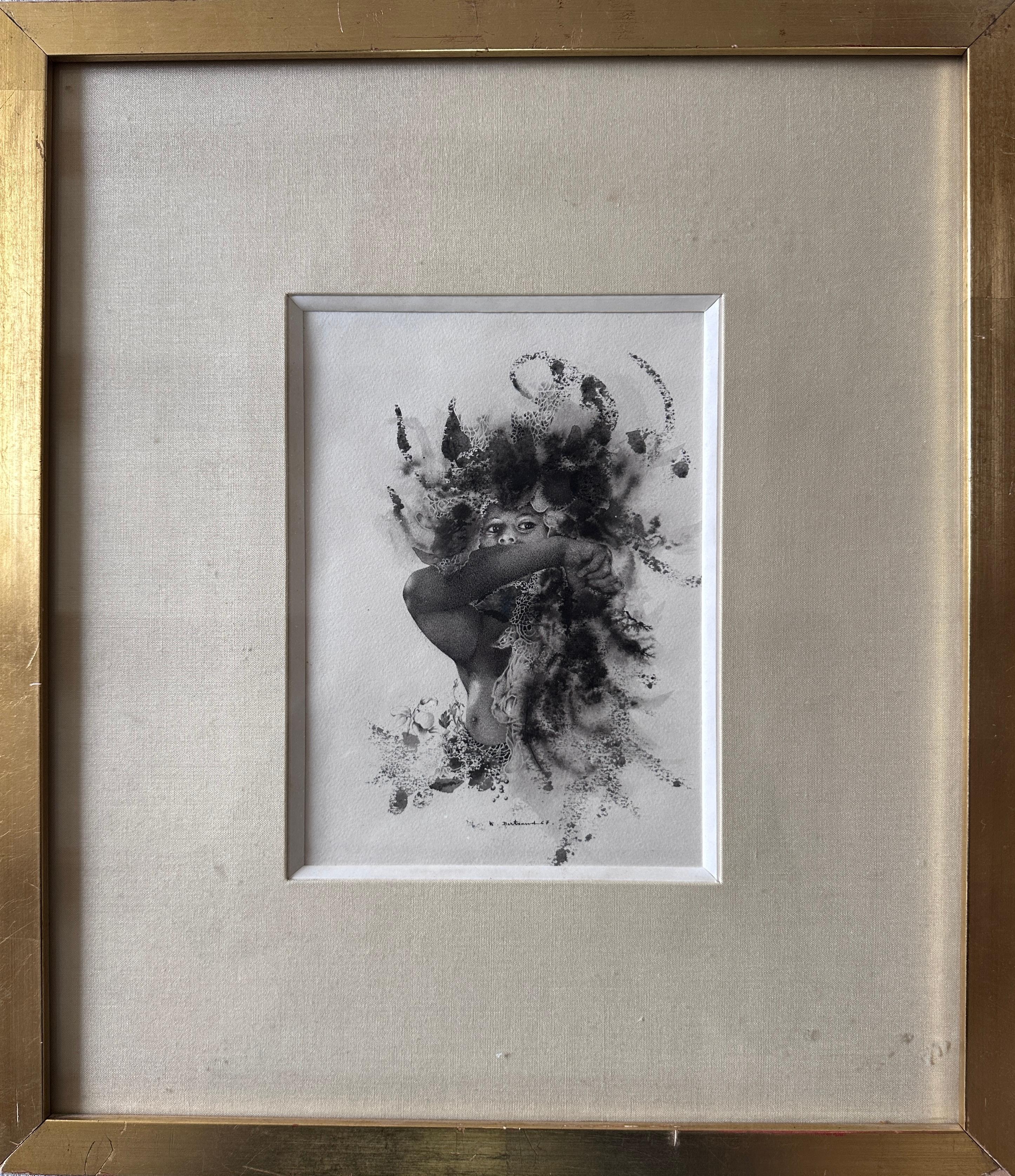 Sauvage and Les Âmes sœurs - Gray Nude by Raymond Bertrand