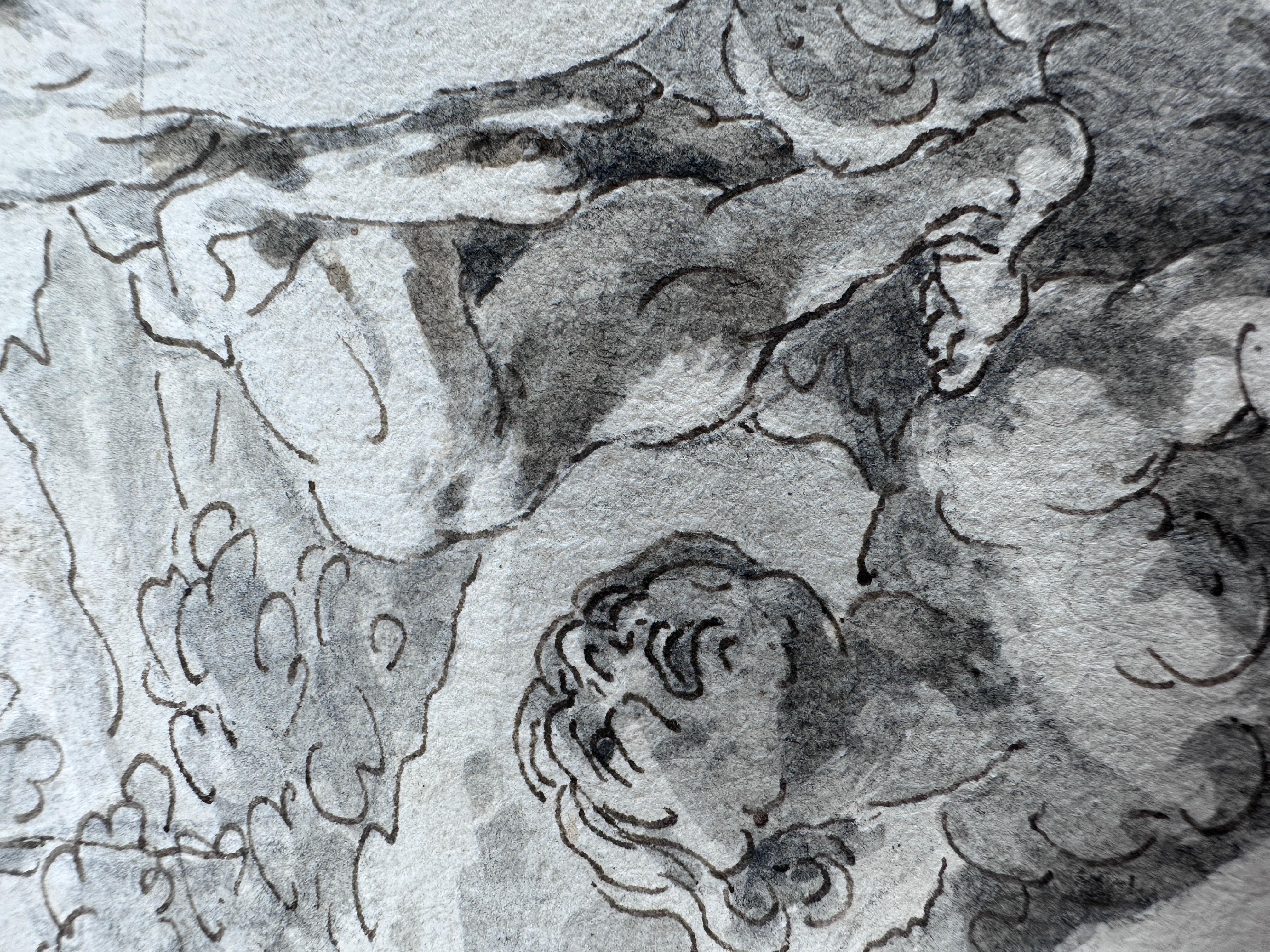 Ercole che sconfigge una drakaina (metà donna e metà serpente) - Art Antichi maestri di Giovanni Domenico Tiepolo