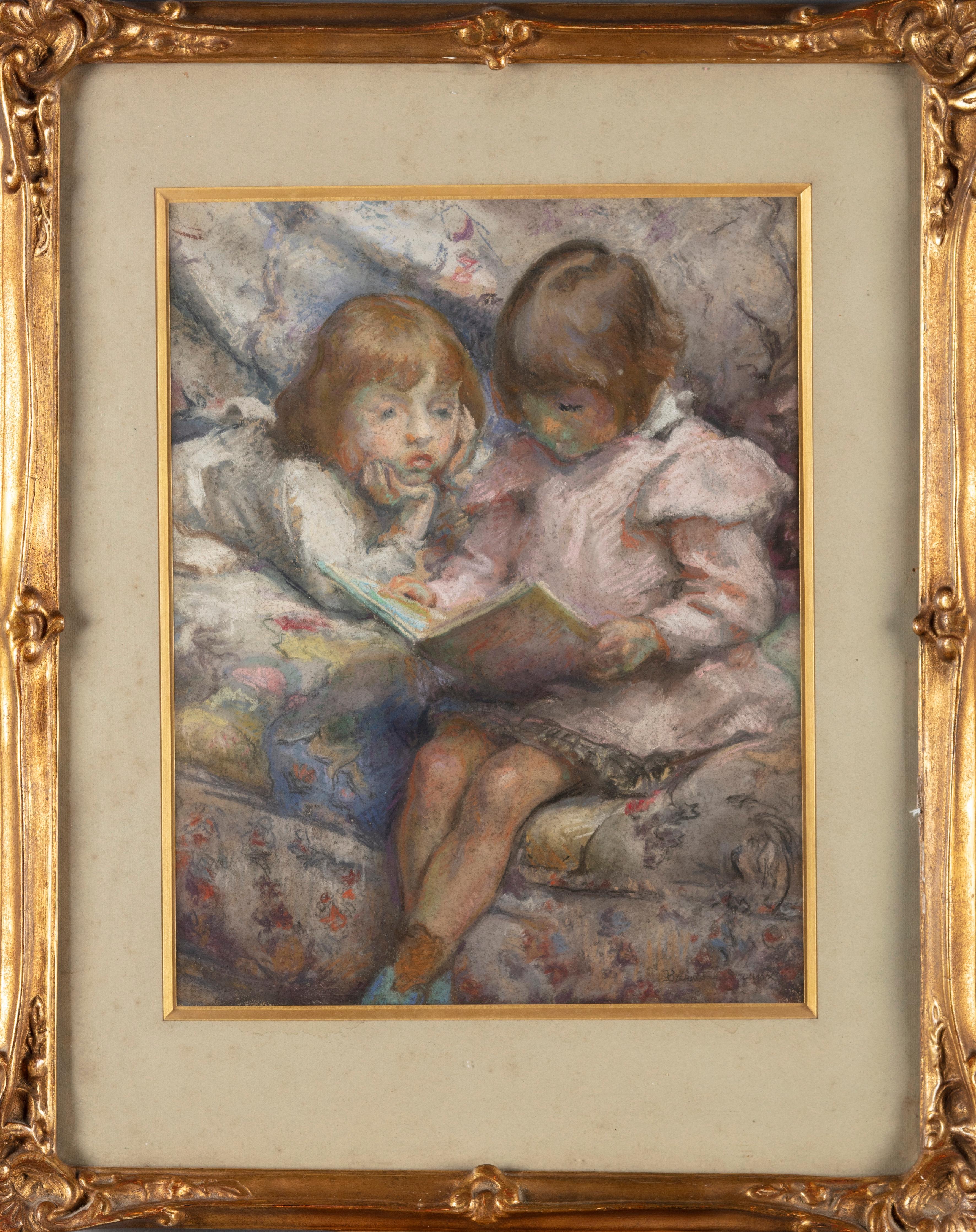 Young Girls Reading - Art by Georges Barat-Levraux