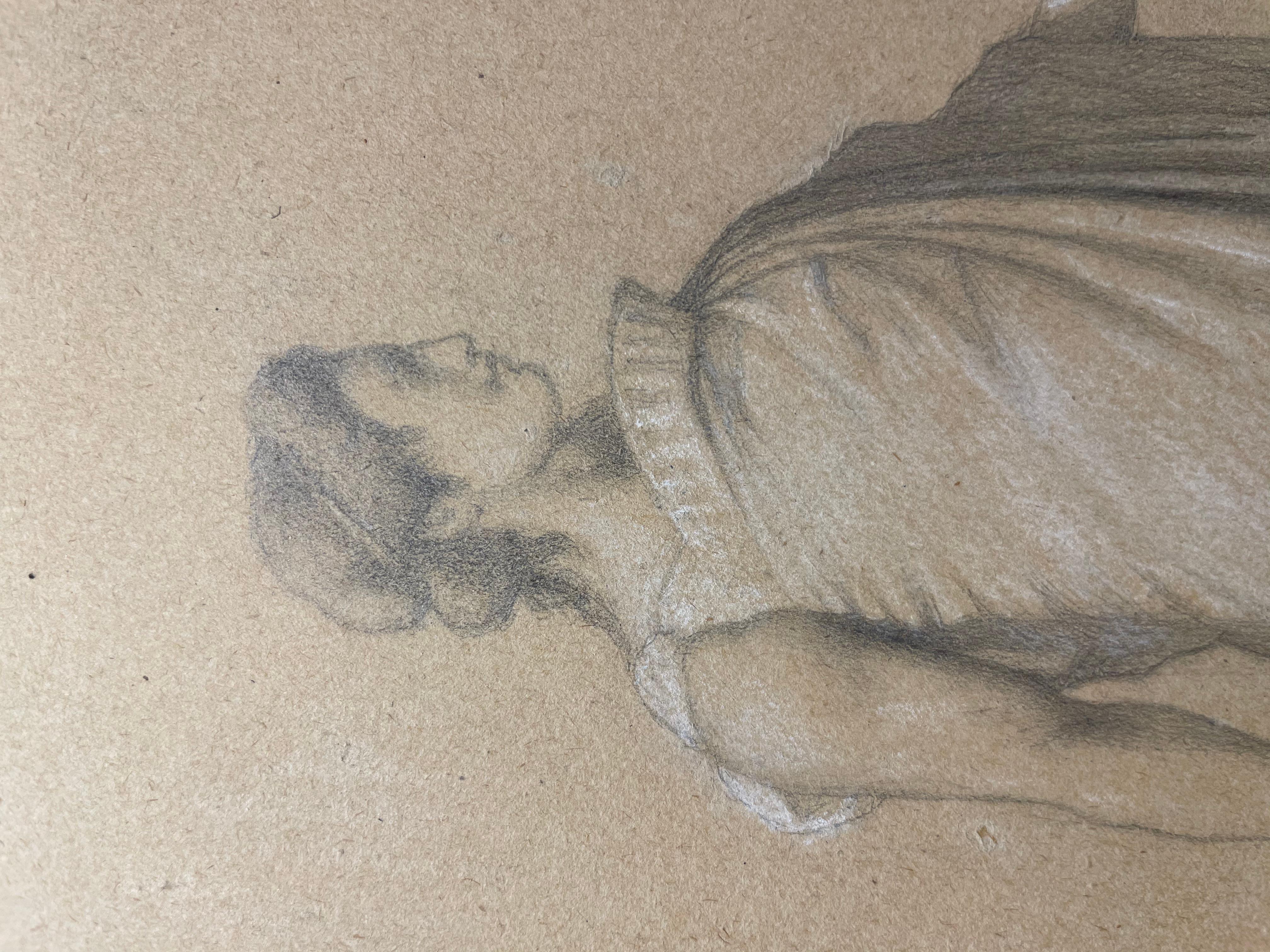 Studie einer vestalischen Jungfrau – Art von Jean-Auguste-Dominique Ingres