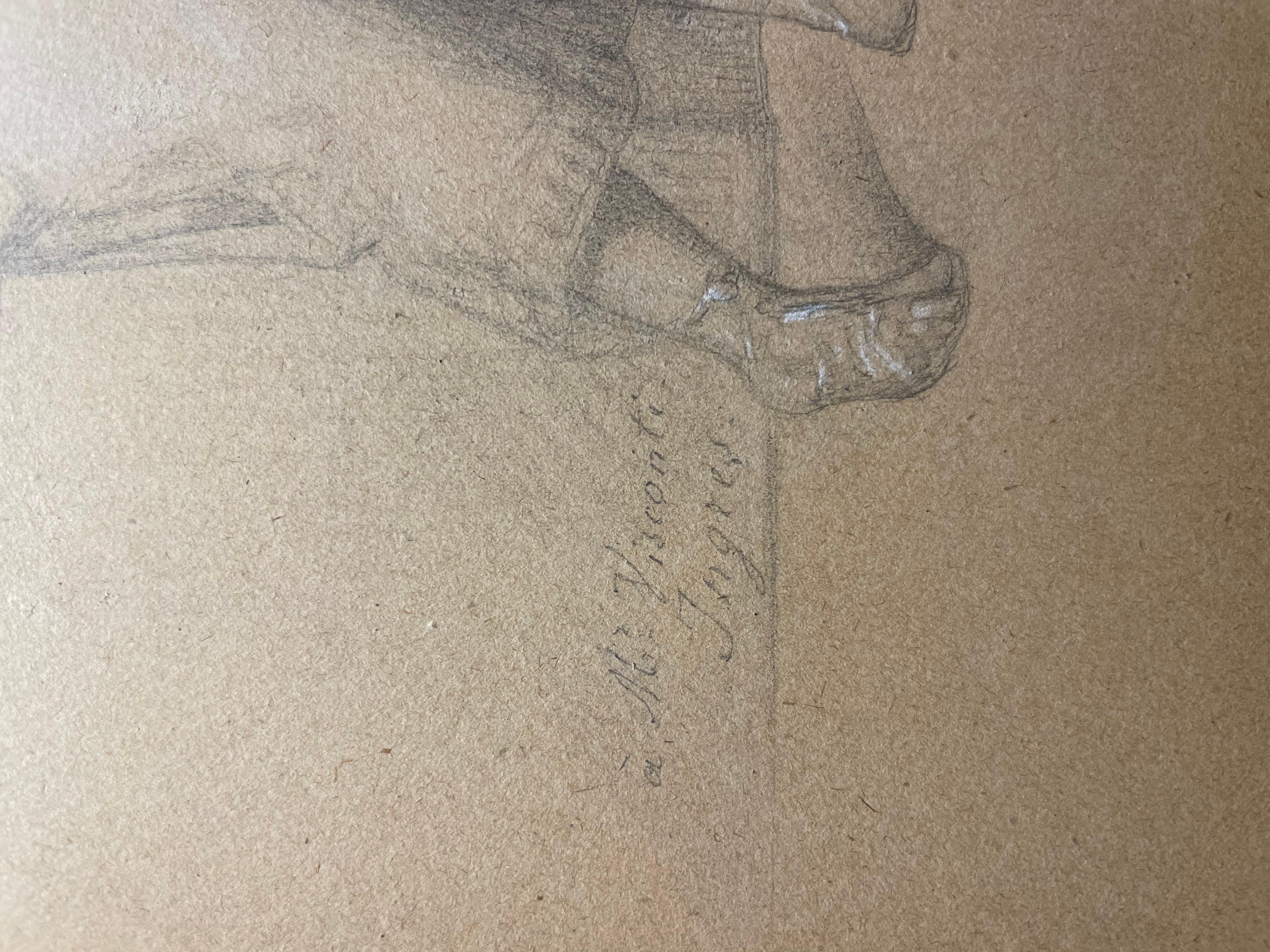 Studie einer vestalischen Jungfrau (Braun), Portrait, von Jean-Auguste-Dominique Ingres