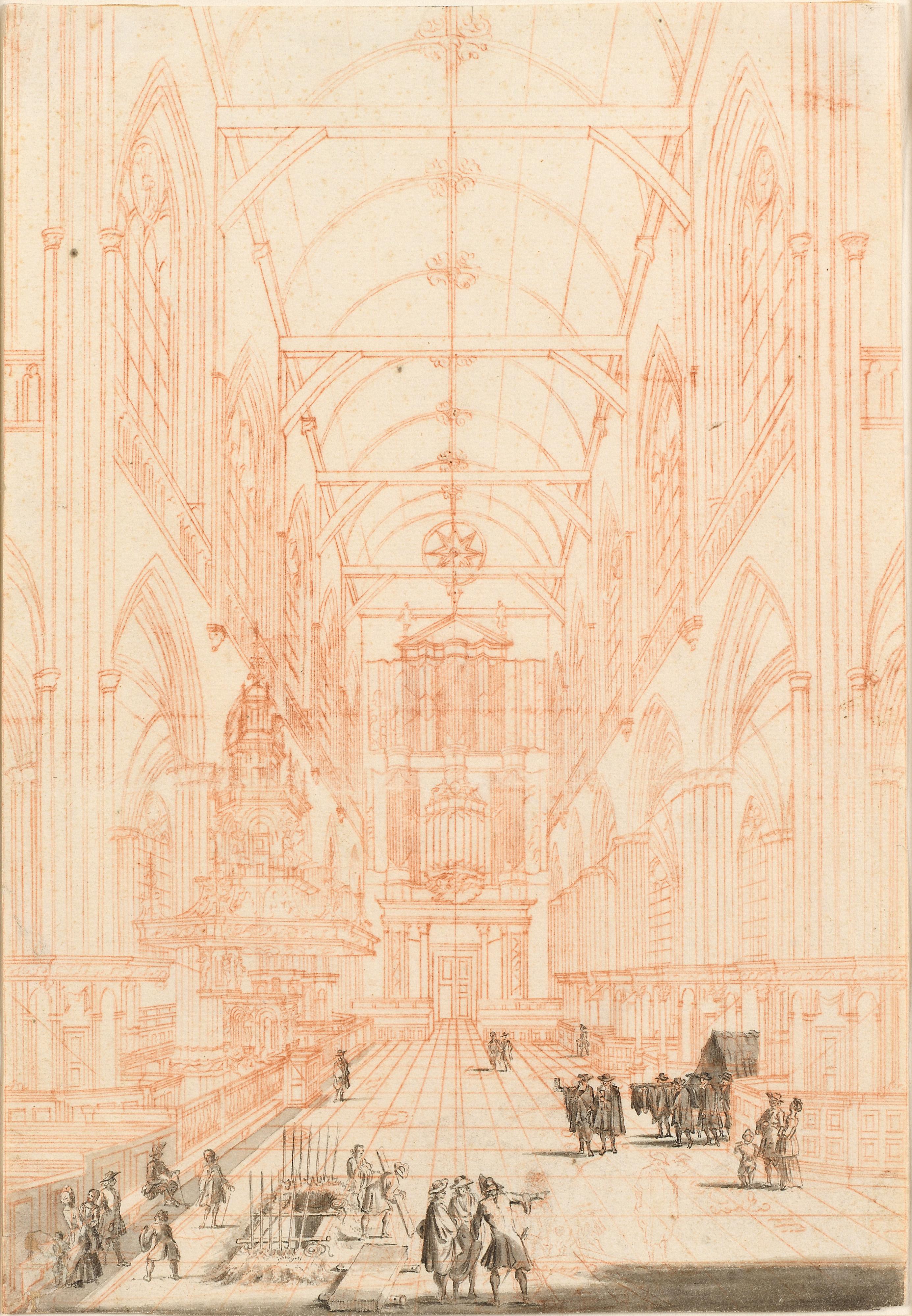 Interior de la Nieuwe Kerk, Amsterdam - Art de Jan Goeree