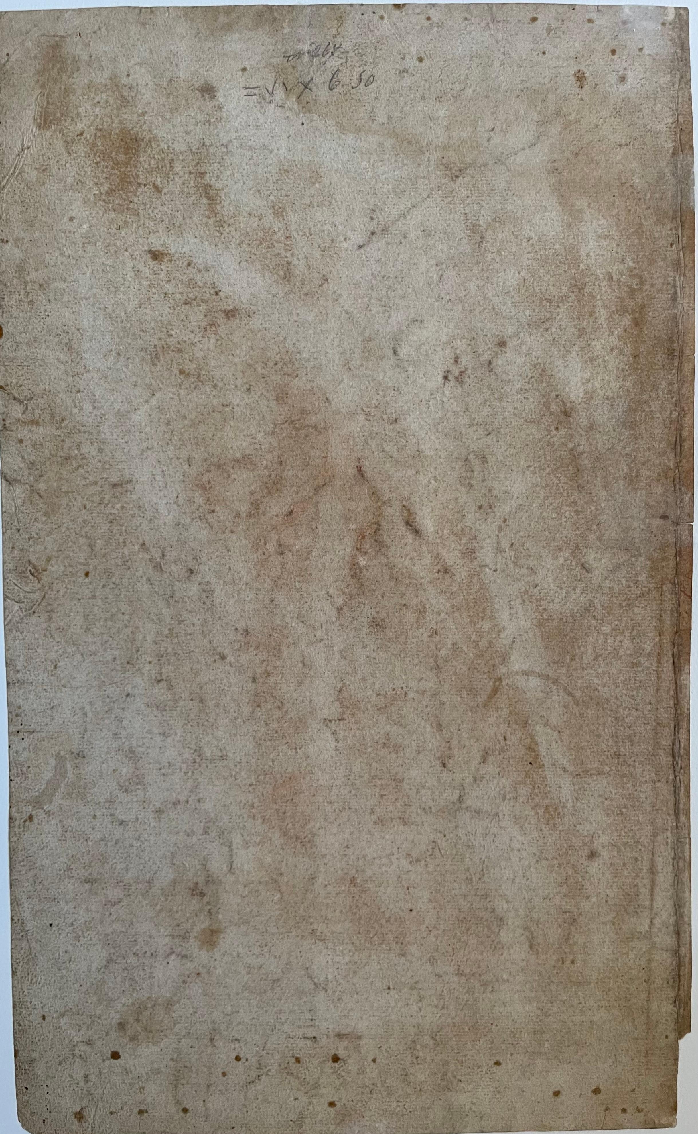 Studio A di Carlo Maratti (o Maratta)
Camerano 1625 - Roma 1713

Studi di una figura femminile in ginocchio, di un braccio, di una mano e di una testa di profilo

Gesso rosso su carta
43.4 x 26.6 cm

Provenienza
Collezione privata, Italia
Collezione