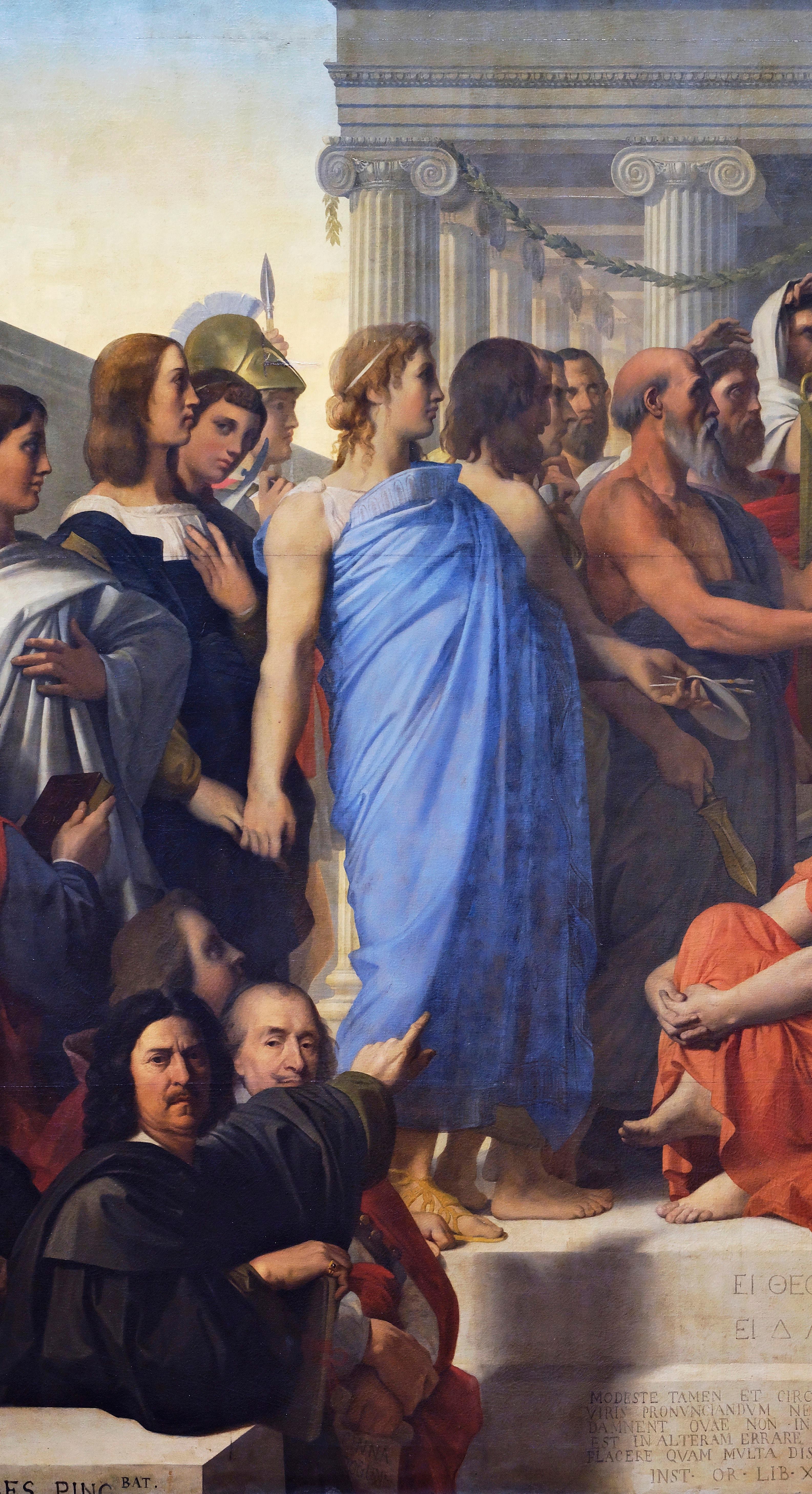 Apelle con in mano la tavolozza e i pennelli, Studio per L'apoteosi di Homer - Art Accademia di Jean-Auguste-Dominique Ingres