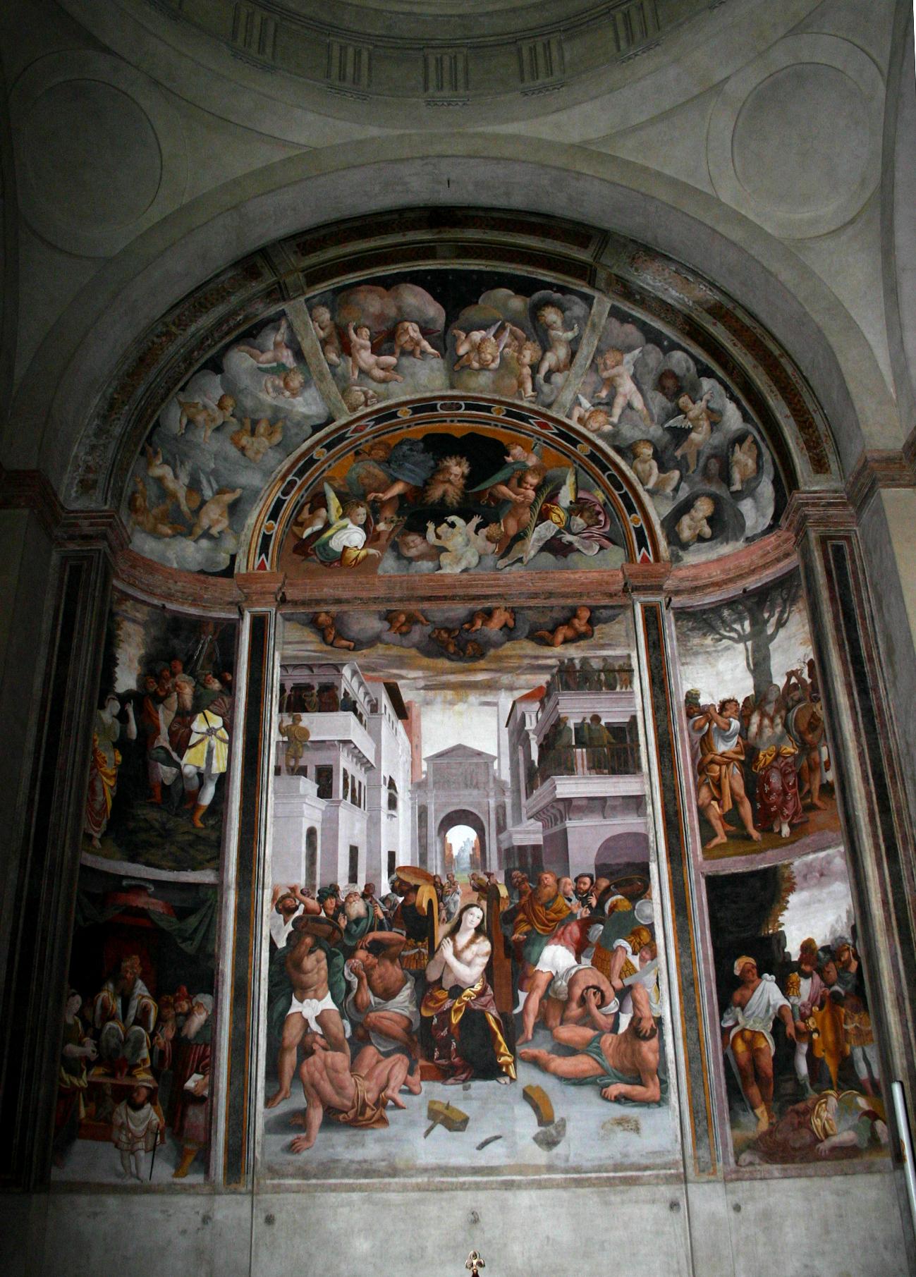 École italienne, XVIIe siècle - Étude d'après les fresques de Bernardino Lanino - Art de Unknown