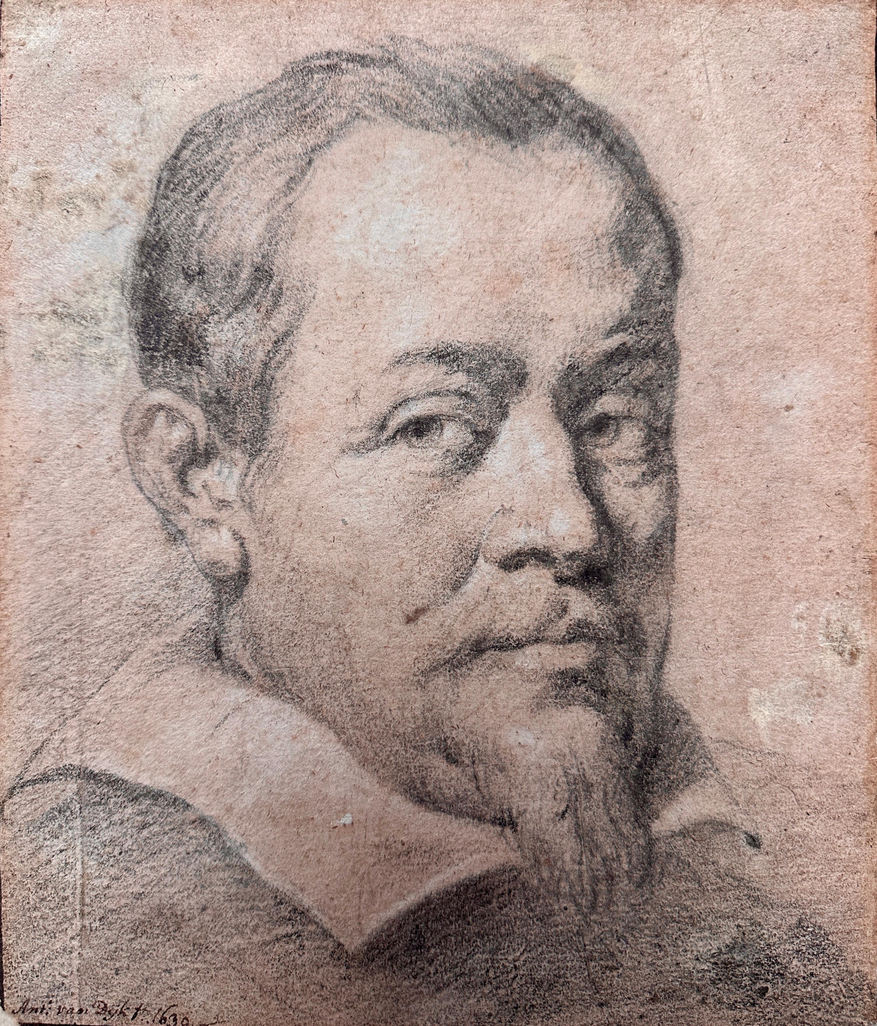 Roman School, early 17th century - Portrait of a Gentleman - Old Masters Art by Unknown