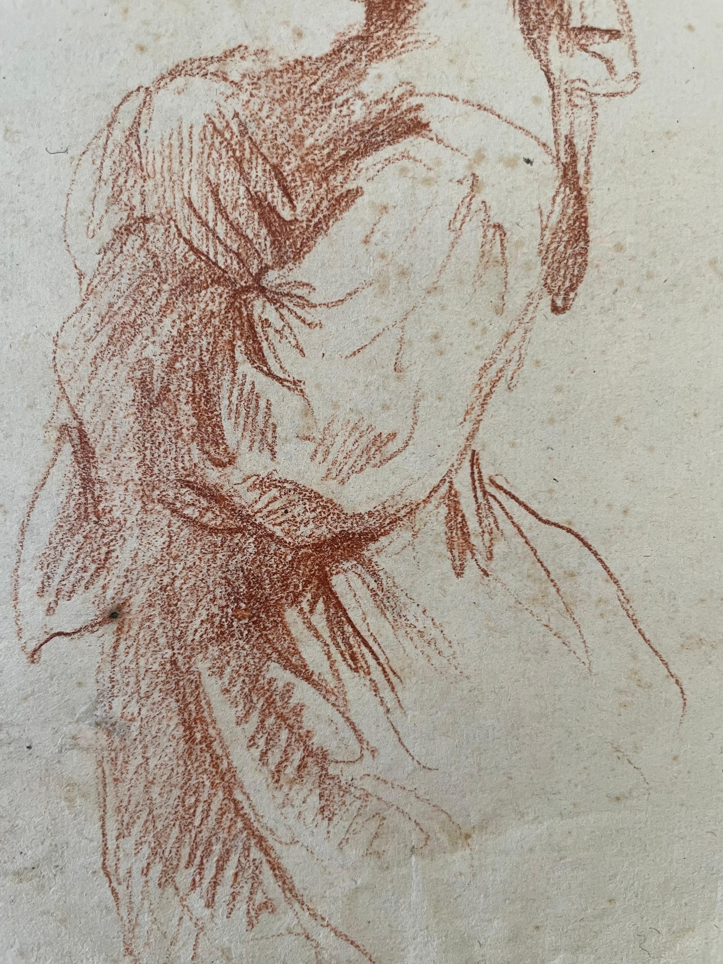 Sibyl or bust-length woman, seen in profile to the left, wearing a turban - Old Masters Art by Giovanni Francesco Barbieri (Il Guercino)