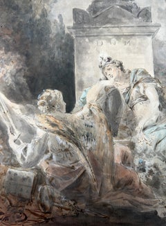 French School, Late 18th Century (circa 1775-1795) - Allegory Of Mourning