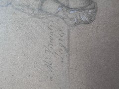 Apelles holding his palette and brushes