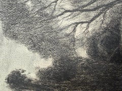 French Symbolist School (circa 1890–1910), Landscape with Meditative Figures