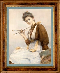 English School, Circa 1895, Portrait of a Young Woman Artist