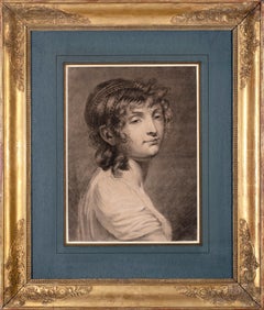 Portrait of a Young Woman with Braids