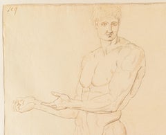 Antonio Canova, Monumental Male Nude Study, Late 18th Century