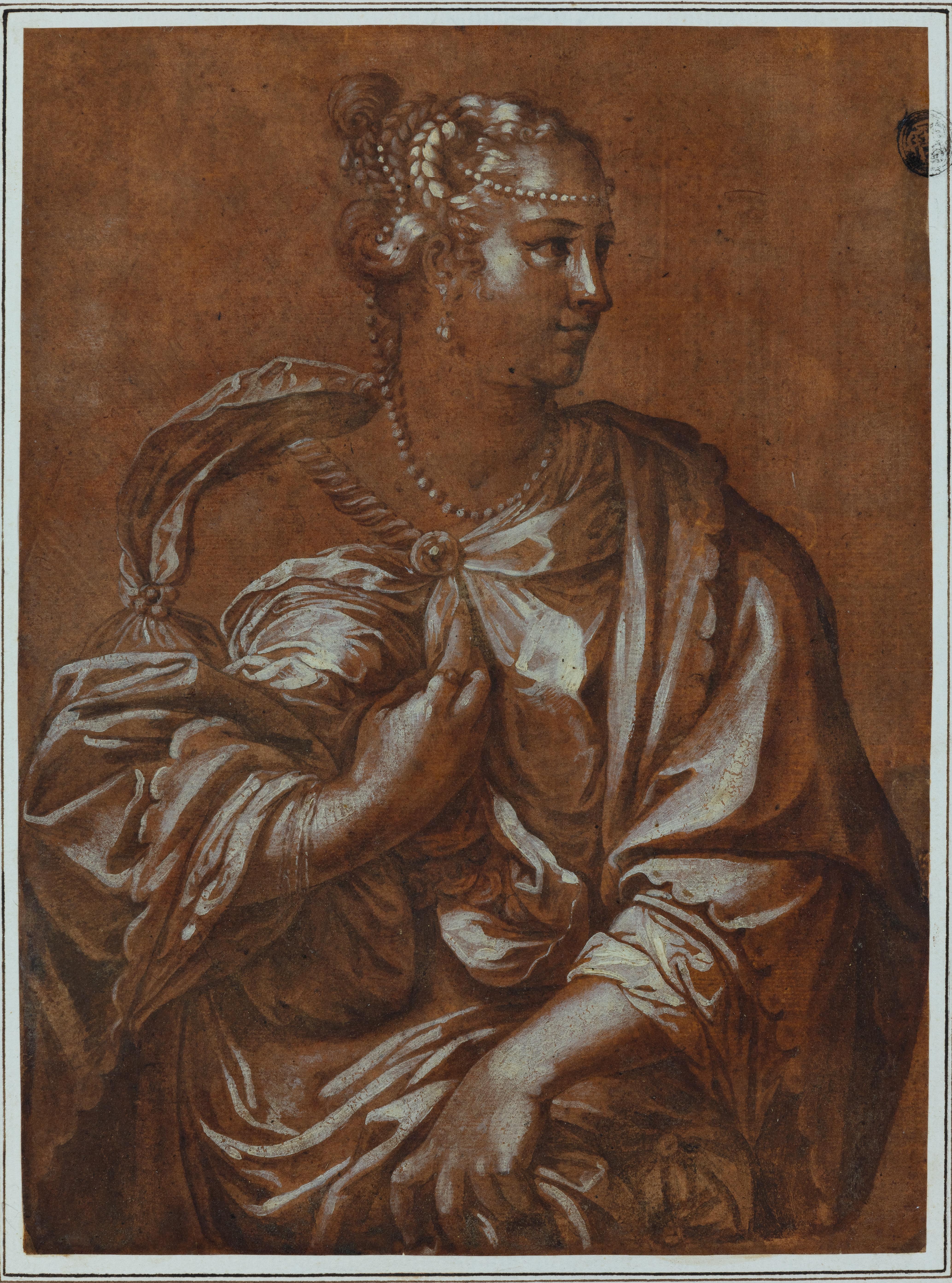 Disegno antico italiano del XVI secolo attribuito a Benedetto Caliari