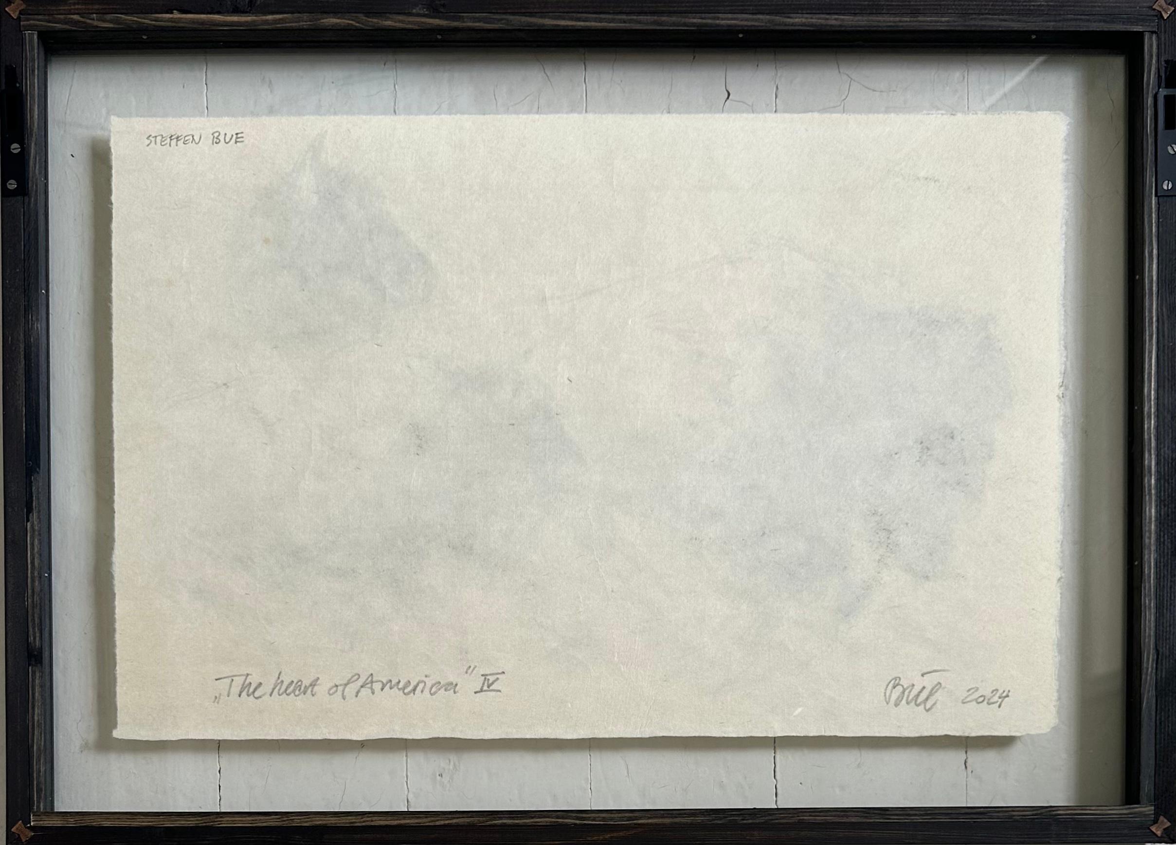 Drawing au fusain Bison Bull Buffalo « The Heart Of America IV », Steffen Bue en vente 7