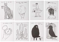Human Behaviour and Animals and Existentialism full set of 8 prints