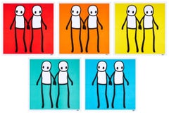 Holding Hands (Red, Yellow, Orange, Blue and Teal)
