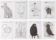 Comportamento umano, animali ed esistenzialismo serie completa di 8 stampe